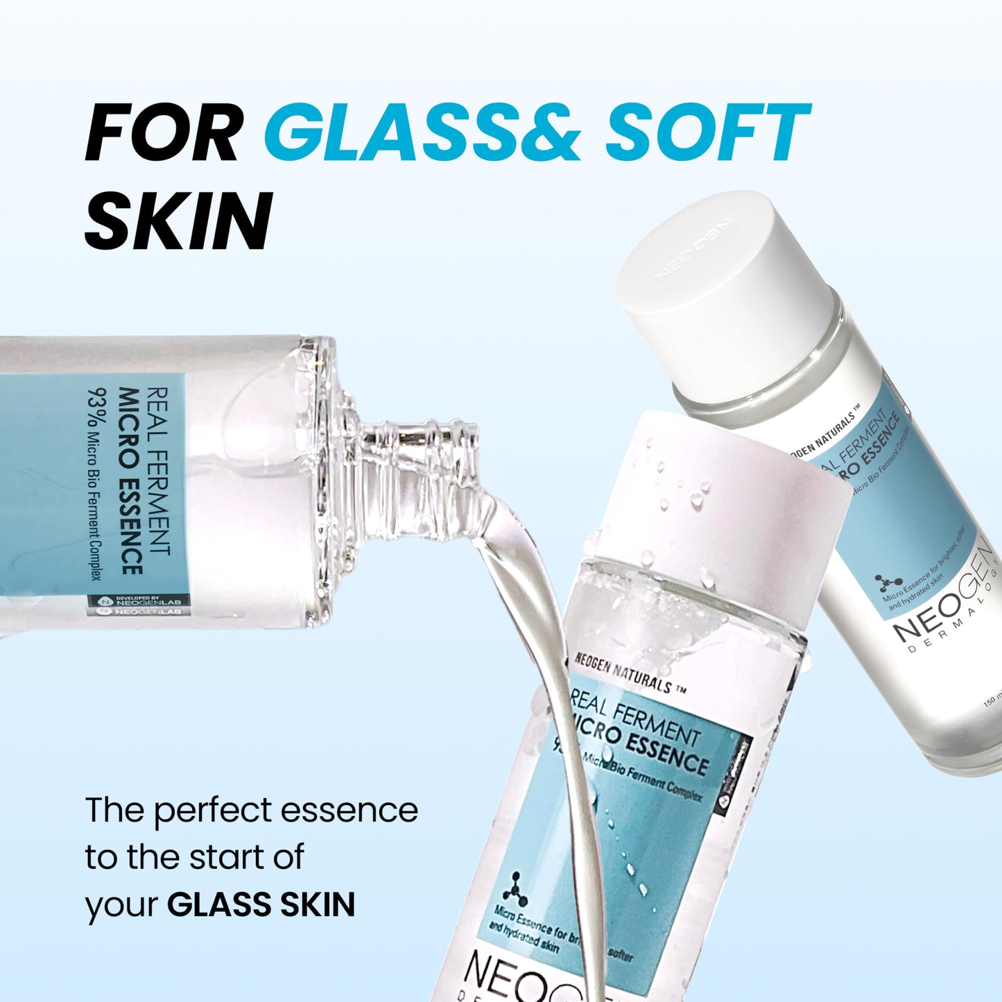 Real Ferment Micro Essence 150ml - Korean Skin Care Toner & Essence Enriched with 93% Ferments for Instantly Hydrated, Healthy Looking Skin 5.07 Fl Oz