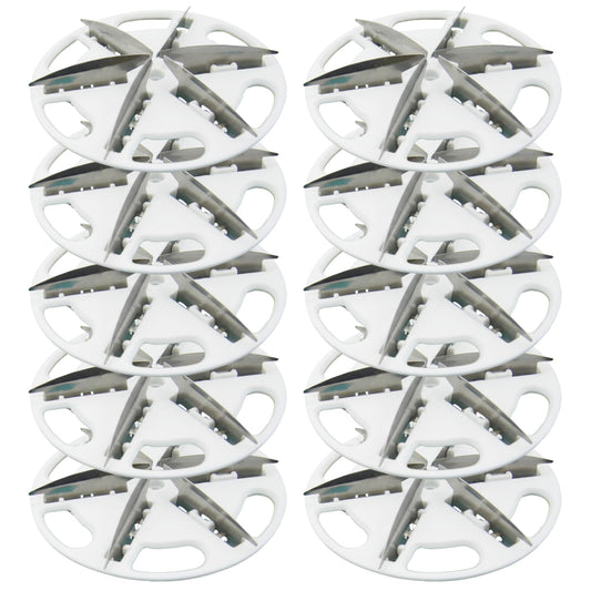 Nukinp 10-Pack Fabric Shaver Replacement Blades, 57mm Alloy Pill Shaver 6-Blade Head for Efficient Lint & Pill Removal &1 Beauty and Personal Care Nukinp