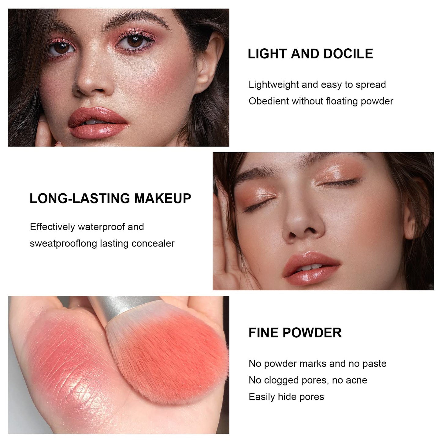 HOSAILY 12 Colors Cream Blush Palette Matte Blush Contour and Highlight Blush Palette Waterproof and Long Lasting Blush Cream Makeup Palette
