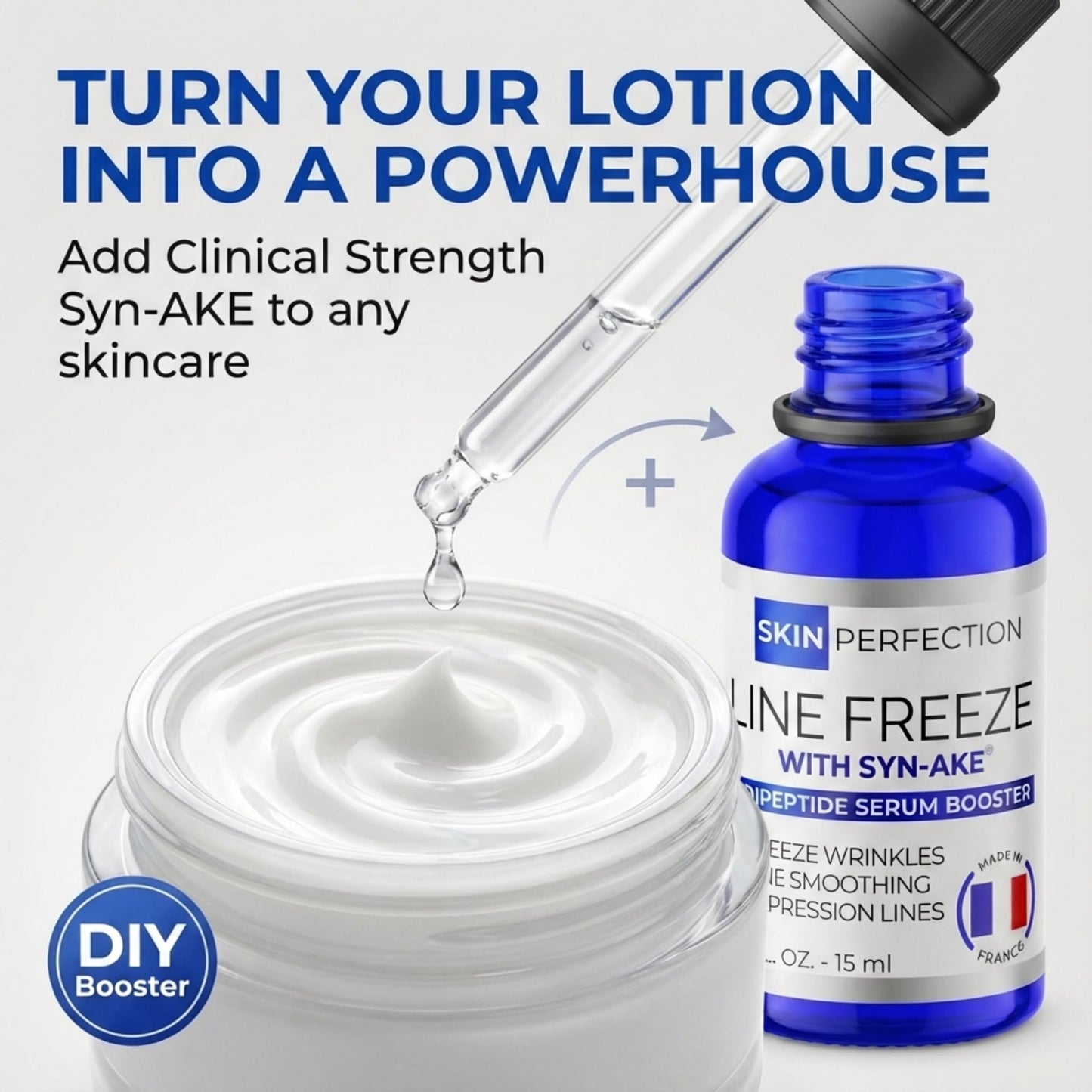 Skin Perfection Syn-AKE Freeze Wrinkles Peptide DIY Anti-Aging Skincare Booster Smooth Firm Vertical Expression Lines Between the Eyebrows the 11's .5