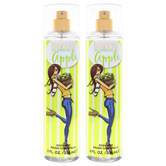 Delicious All American Apple by Gale Hayman for Women - 8 oz Body Mist -Pack of 2 Beauty & Personal Care Gale Hayman