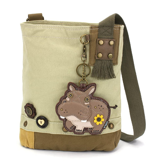 Chala Women Handbag Patch Crossbody - Hippo - Sand