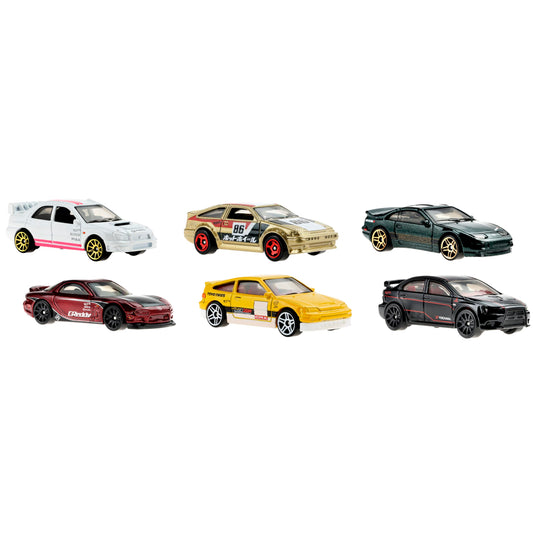 Hot Wheels HW Legends Multipacks of 6 Toy Cars, 1:64 Scale, Authentic Decos, Popular Castings, Rolling Wheels, Gift for Kids 3 Years Old & Up…