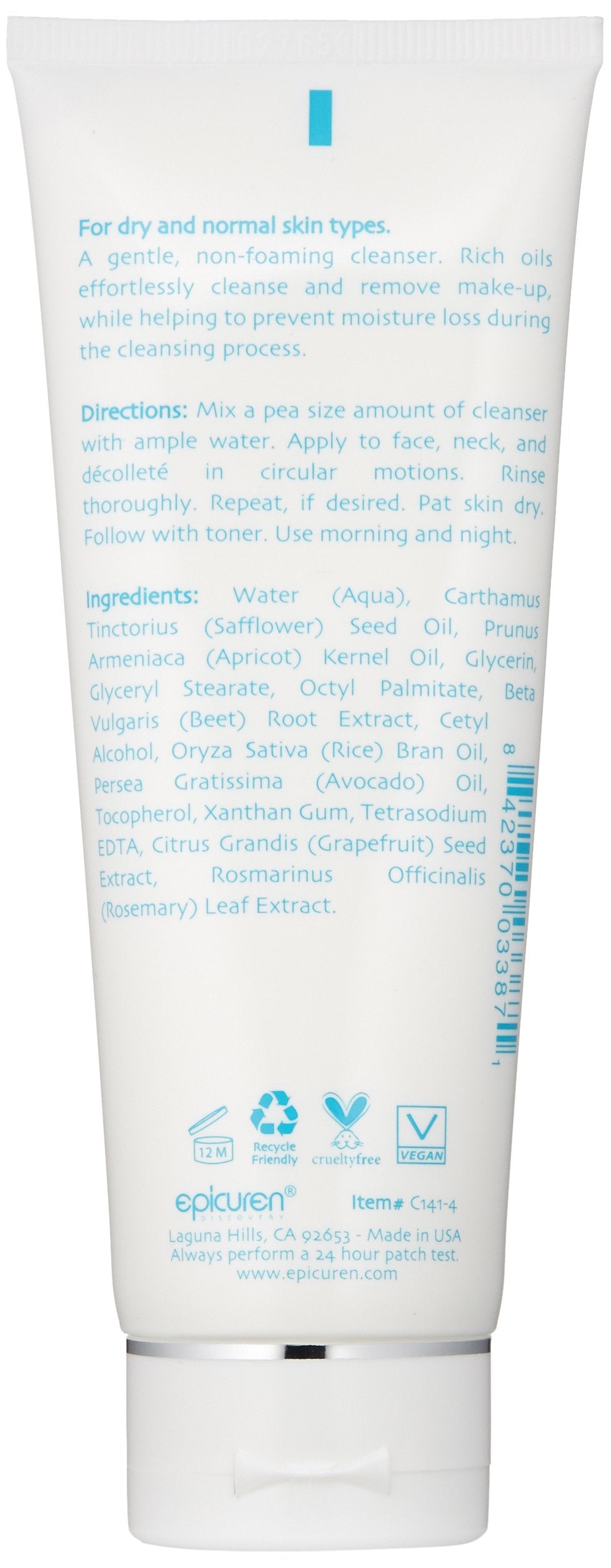epicuren DISCOVERY Apricot Cream Cleanser, 4 oz.
