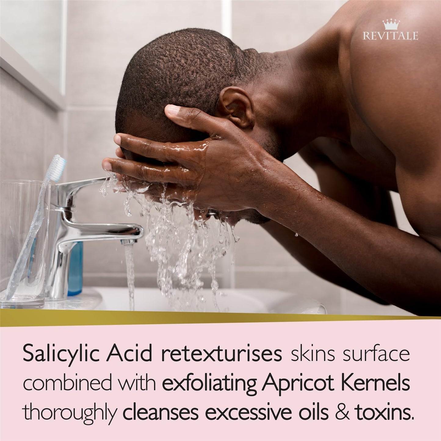 REVITALE Advanced BHA Salicylic Acid Scrub Soap - Exfoliating Bar for Face & Body, Deep Pore Cleanser, Anti-Blemish, Skin Softening Beauty and Personal Care REVITALE