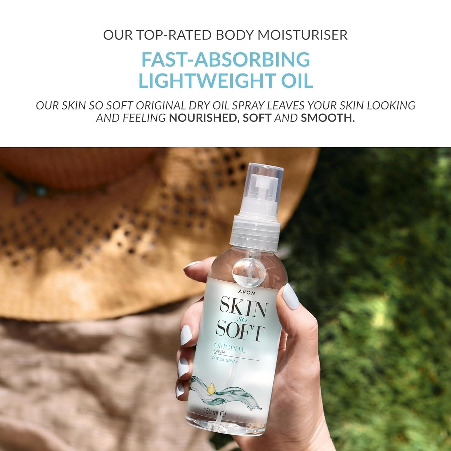 AVON SKIN SO SOFT Original JOJOBA Dry Oil Spray (5 Fl. Oz) Each - Travel-Friendly Luxury Lightweight Body & Hair Oil Mist - Fast-Absorbing Beauty and Personal Care AVON SKIN SO SOFT