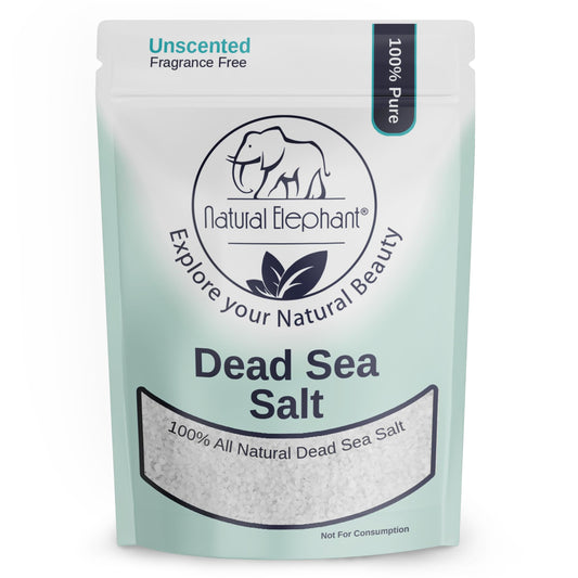 Natural Elephant Dead Sea Bath Salt - 1 Pound Bag (16oz) - 100% Natural and Pure - Coarse Grain - Ideal for Baths and Soaks Beauty and Personal Care Natural Elephant