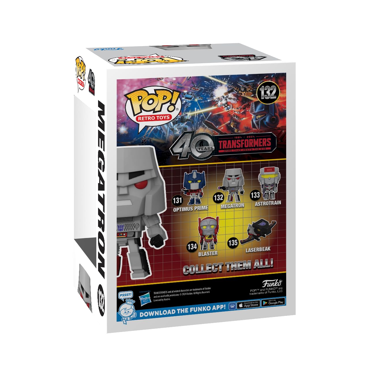 Funko Pop Retro Toys: Transformers: Generation 1-40th Anniversary, Megatron - Collectable Vinyl Figure - Gift Idea - Official Merchandise - Toys…