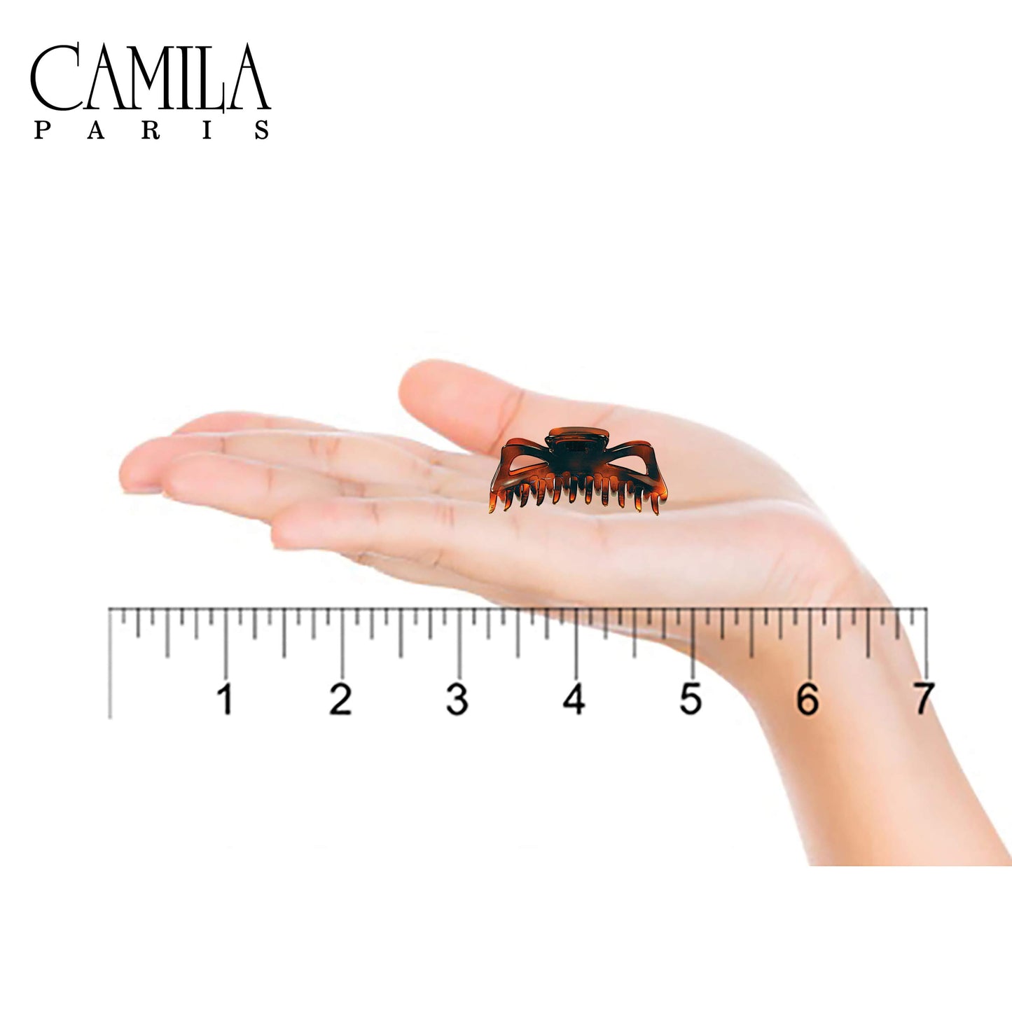 Camila Paris CP22/2 French Hair Clip for Women, 1.5 inch Set of 2 Tortoise Girls Hair Claw Clips Jaw Fashion Durable Styling Hair Accessories
