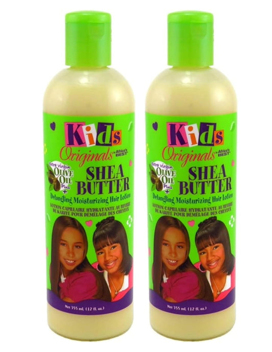 Africas Best Kids Orig Lotion Shea Butter Detangling 12 Ounce (354ml)
