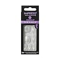 KISS Impress Premium No Glue Pedi Press-On Toenails, Sparkling White Silver, Silver Glitter, Squoval Shape, Includes 24 Nails, Prep Pad, 1 Manicure Beauty & Personal Care KISS
