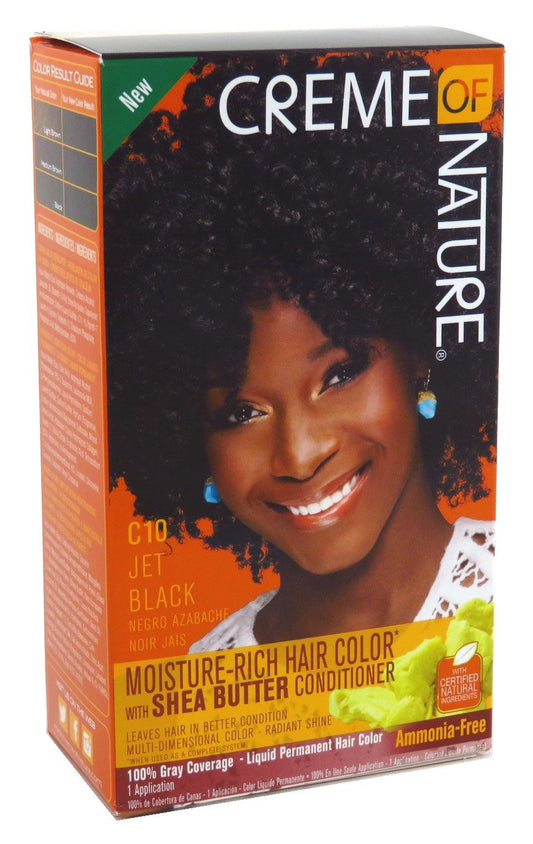 Creme Of Nature Color C10 Jet Black Kit (3 Pack)