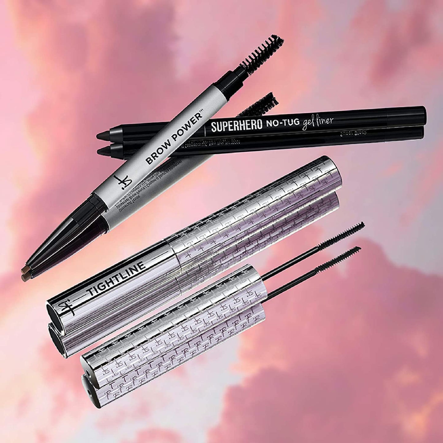 IT Cosmetics Tightline 3-In-1 Lash Primer, Eyeliner & Black Mascara - Lengthens & Conditions Lashes - Ultra-Skinny Wand - Infused With Collagen
