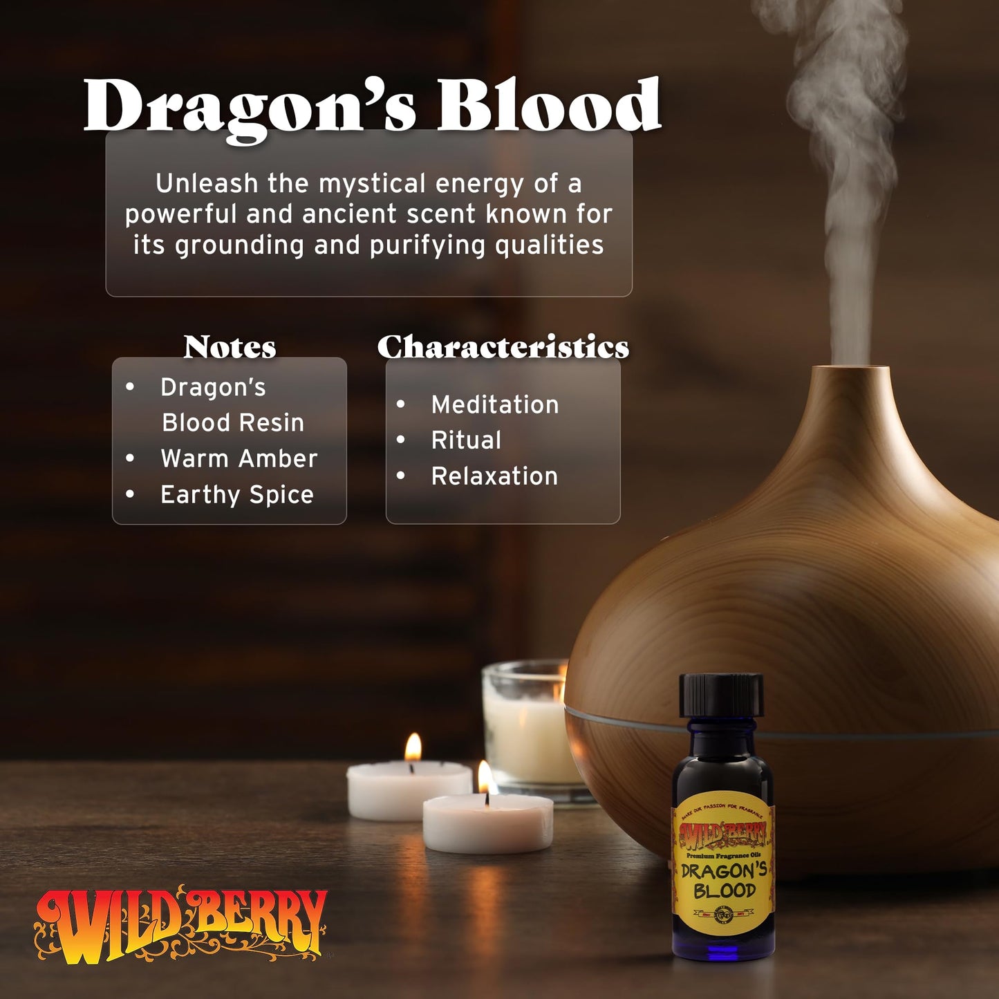 Dragon's Blood - Wildberry Scented Oil - 1/2 Ounce Bottle
