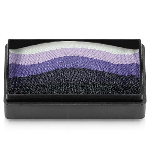 Kraze FX Dome Stroke - Amethyst (25 gm), Professional 1-Stroke Split Cake, Hypoallergenic, Non-Toxic, Water Activated Face & Body Painting Makeup