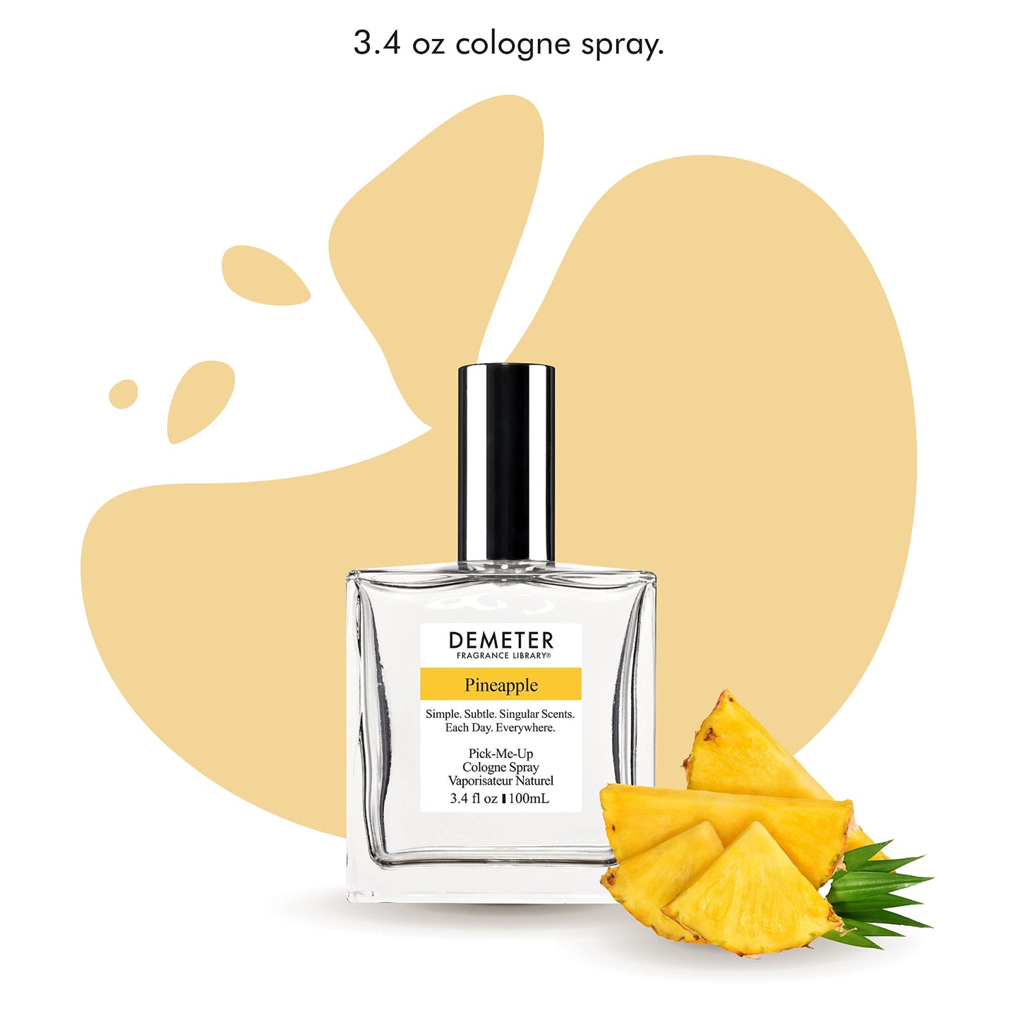 DEMETER Fragrance Library 3.4 oz Cologne Spray - Pineapple