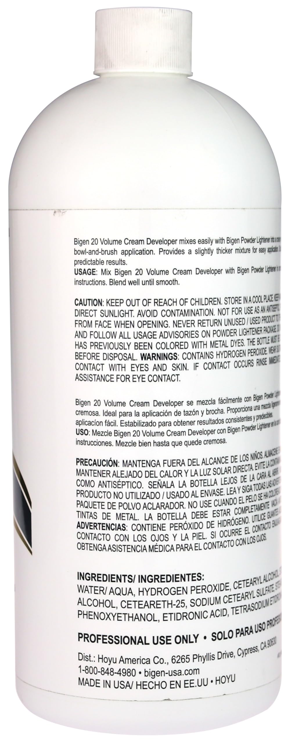 Bigen Cream Developer - 20 Volume - 32 fl oz (Pack of 1)