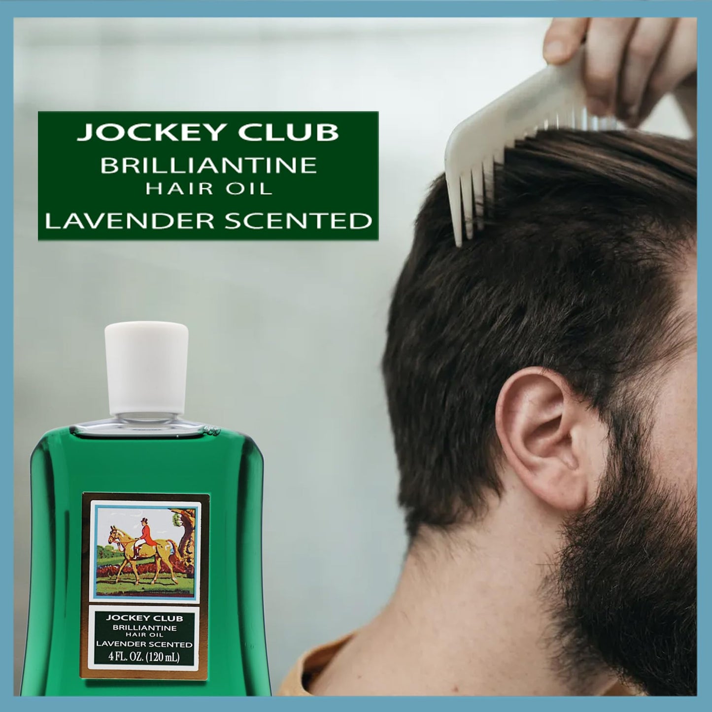 Jockey Club Liquid Brilliantine Hair Styling, Helps Softens All Hair Types, Lavender Scented 4 Fl Oz Plastic Bottle