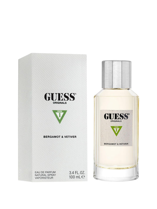 Guess Originals Type 1 Bergamot and Vetiver by Guess for Unisex - 3.4 oz EDP Spray