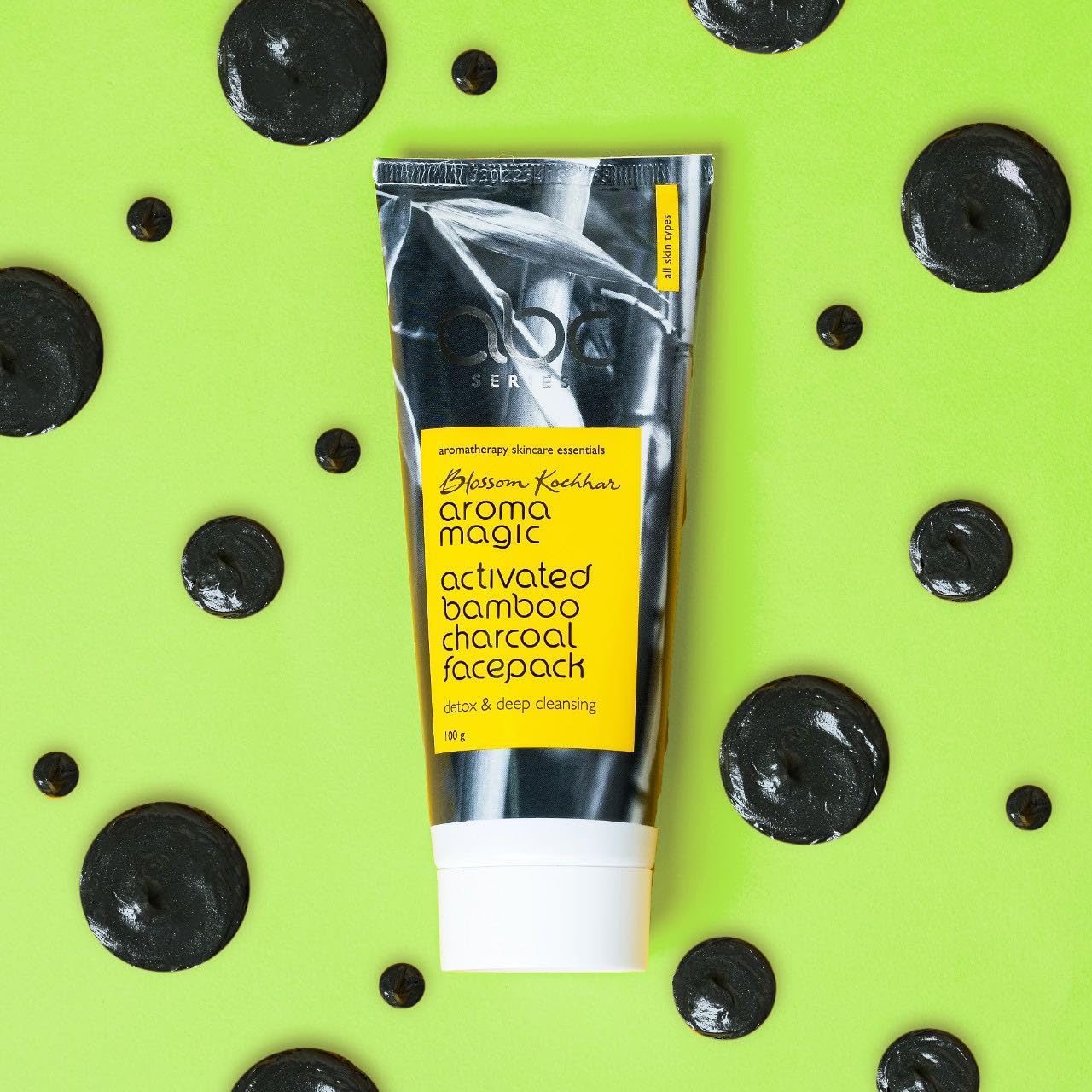 Aroma Magic Activated Bamboo Charcoal Face Pack | Deep Pore Cleansing & Skin Detox for All Skin Types | Removes Impurities, Controls Oil & Clears Acne