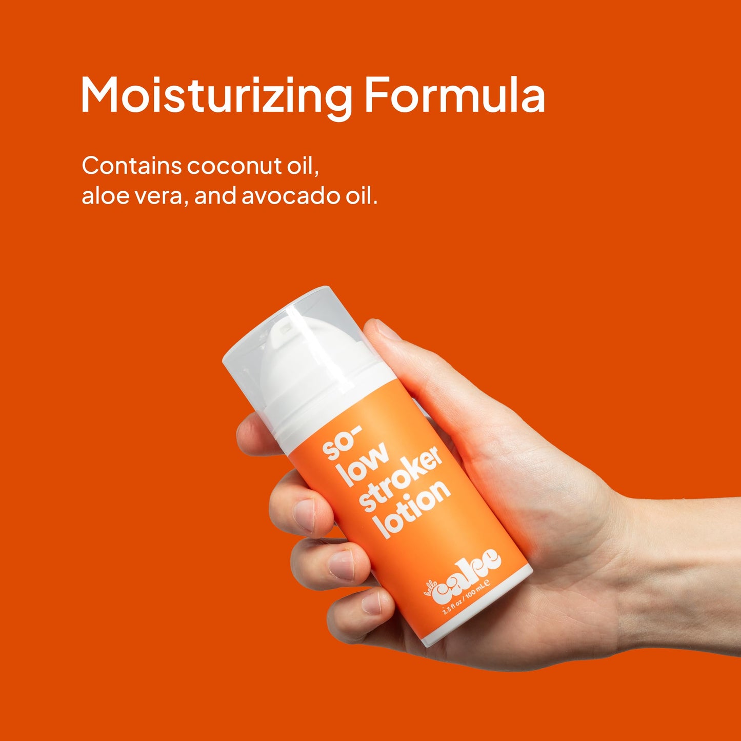 Hello Cake So-Low Stroker Lotion - Below the Belt Solo Cream for Men, Natural Moisturizing Ingredients Coconut Oil, Avocado Oil, Aloe Vera, 3.3 fl oz Beauty and Personal Care cake