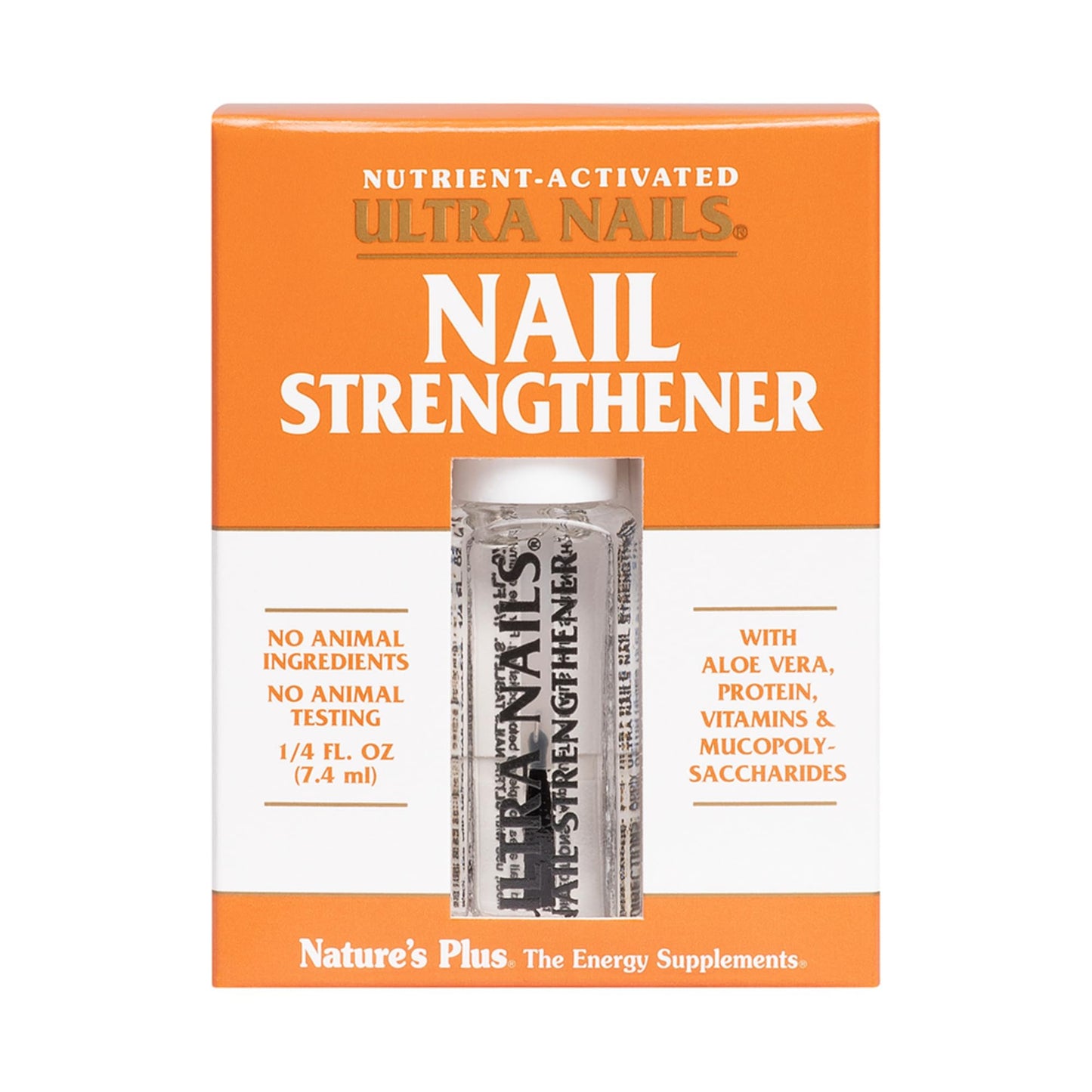 NaturesPlus Ultra Nails Nutrient-Activated Strengthener - .25 fl oz - Naturally Strengthens Nails & Cuticles - Conditions Nails With Aloe, Calendula