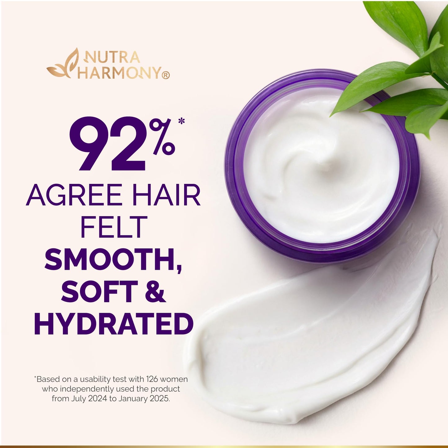 Hydrating Hair Mask - Deep Conditioning Treatment for Dry, Frizzy & Damaged Hair - Keratin Mask with Coconut & Argan Oils, Collagen & Wheat Protein Beauty and Personal Care NUTRAHARMONY