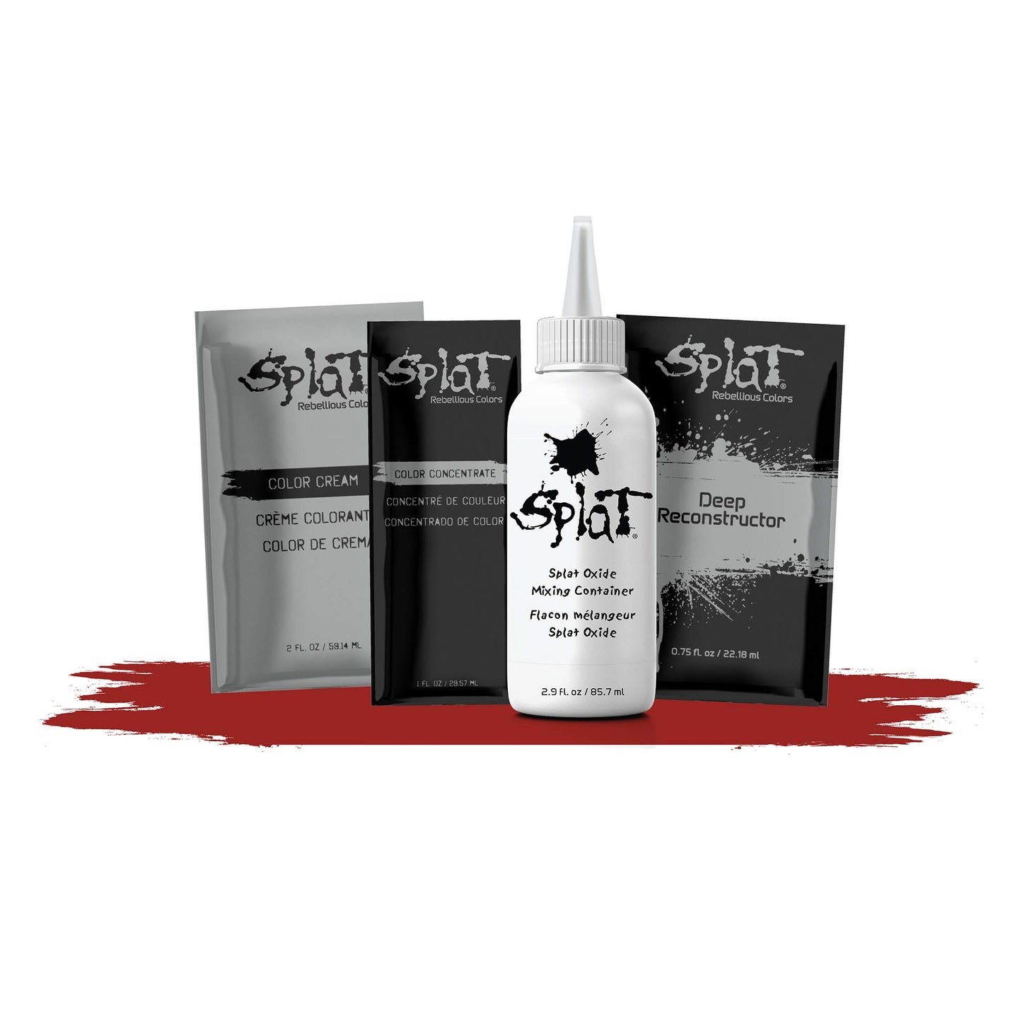 Splat Iconic Red Double Lift Permanent Hair Dye Kit, 1 Application, Includes Red Hair Color, Developer, Concentrate, Conditioner, Gloves, Processing