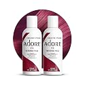 Adore Semi Permanent Hair Color (071 Intense Red) (2 Pack) | Vegan & Cruelty-Free Red Hair Dye | No Ammonia, No Peroxide, No Alcohol | 4 Fl Oz