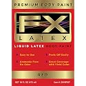 Liquid Latex - Face and Body Paint, Ammonia Free, Easy On and Off, Cosplay Makeup, Create Professional Monster, Zombie Arts 16 Oz (Red)