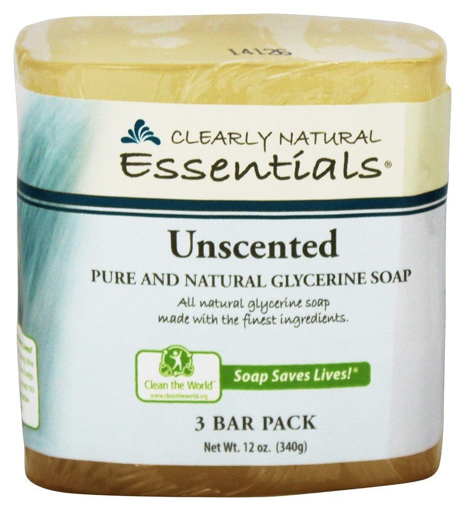Clearly Natural Glycerine Soap Unscented - 3 Bar Pack2 Beauty & Personal Care Clearly Natural