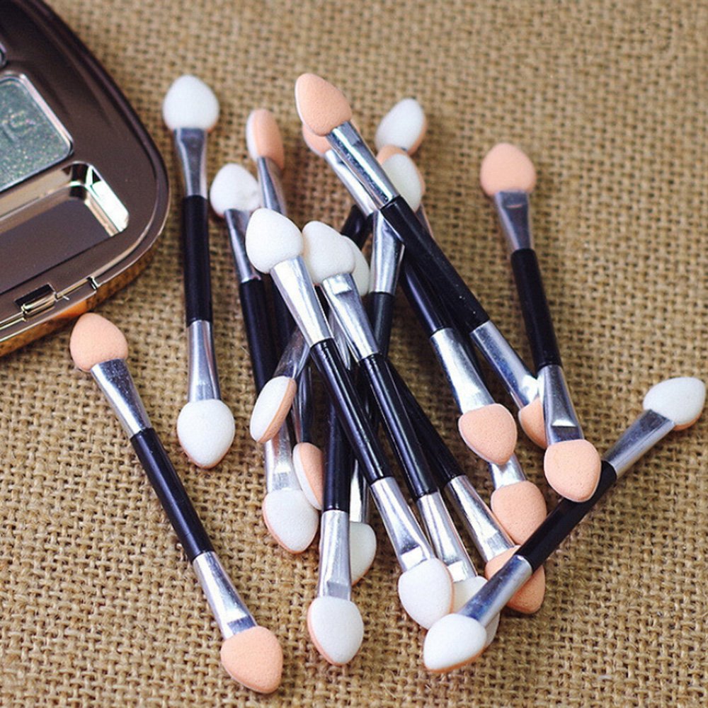 Polytree 12x Makeup Double-End Eye Shadow Sponge Brushes Applicator Cosmetic Beauty Tool