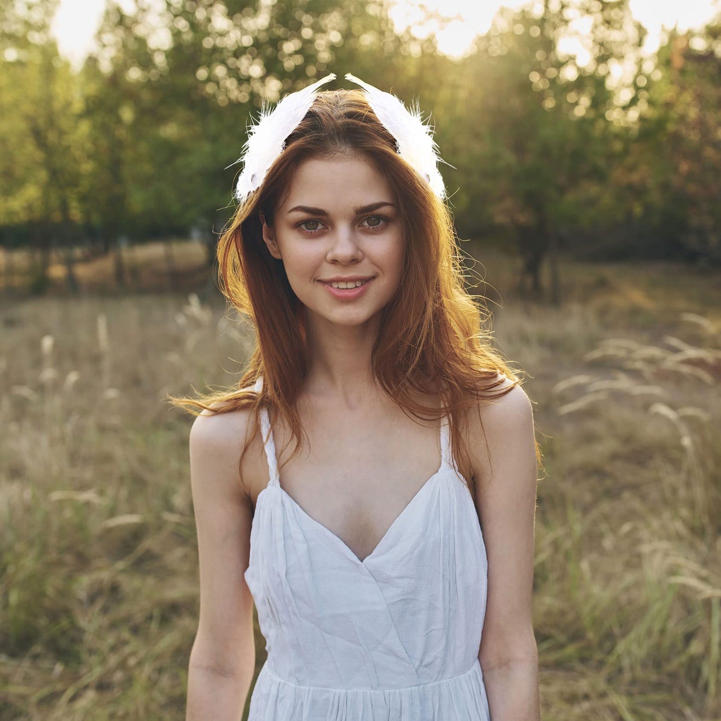 ANCIRS 4 Pack Feather Hair Clips for Women, Fly-Wing Shape Hair Barrettes Accessory Hairpins 1920s Flapper Headpiece Hair Piece for Swan Lake Cosplay