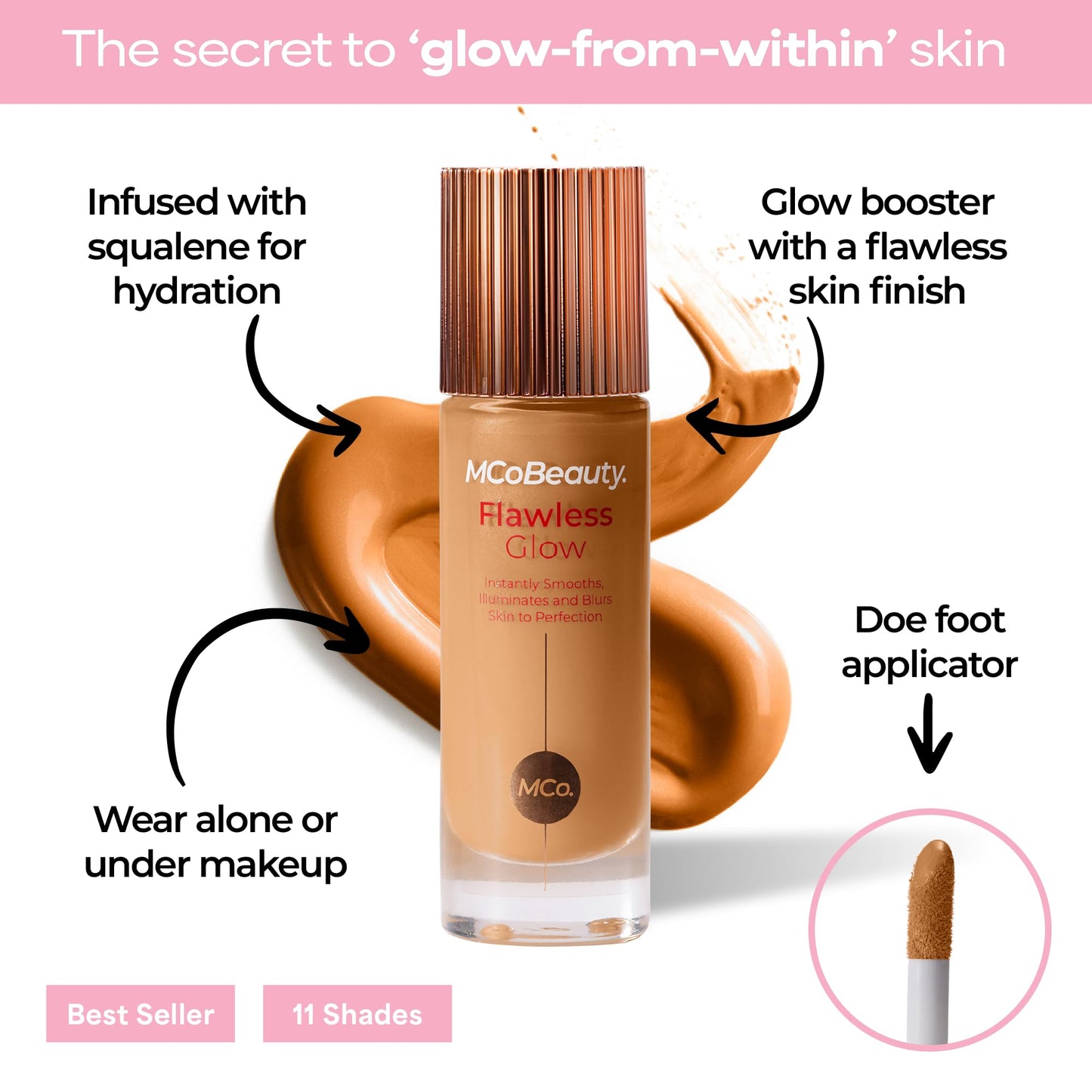 MCoBeauty Flawless Glow Luminous Skin Filter - 5 Natural Medium - Primer Beauty and Personal Care MCoBeauty
