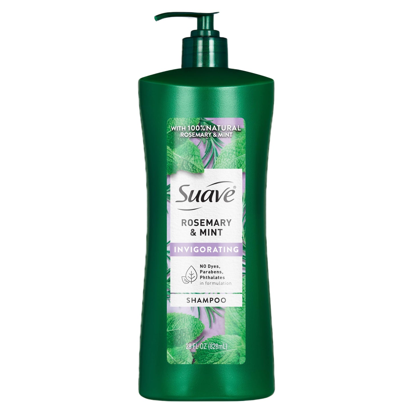 Suave Invigorating Shampoo with Rosemary & Mint, Refreshing & Replenishing Care for Healthy-Looking Hair, No Parabens, Phthalates, or Dyes, 28 FL OZ Beauty and Personal Care Suave