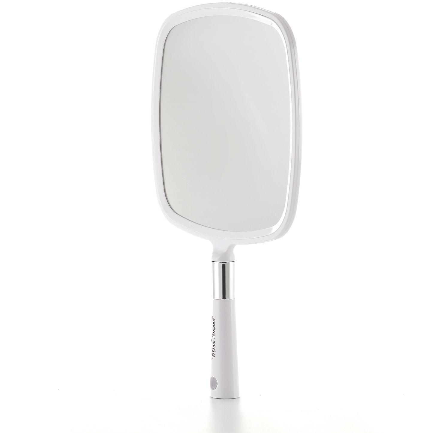 Miss Sweet Handheld Mirror Makeup Mirror 9inch*8inch (White)
