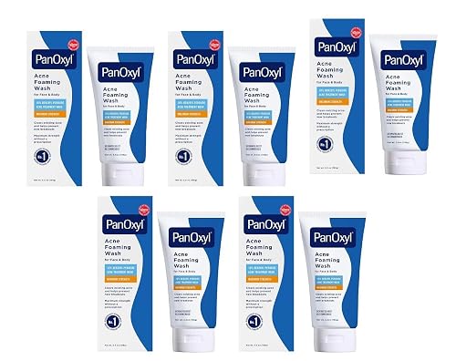 PanOxyl Foaming Acne Wash Maximum Strength 5.5 oz (Pack of 5)