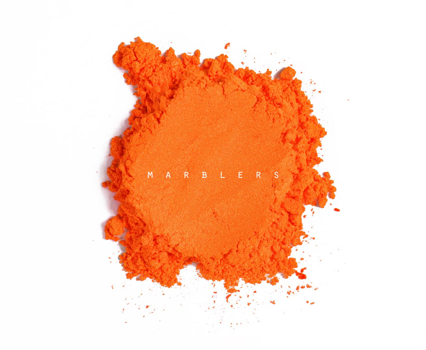 MARBLERS Fine Synthetic Mica Powder [Juicy Orange] 0.11oz (3g) | Highly Pigmented | Non-Toxic, Vegan, Cruelty-Free | Lip Gloss, Lipstick, Bath Bomb