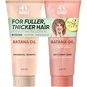 Panda's Promise Batana Oil Shampoo and Conditioner Set - Sulfate-Free Haircare with Batana Oil Nourishing Duo for Smooth, Soft and Manageable Hair