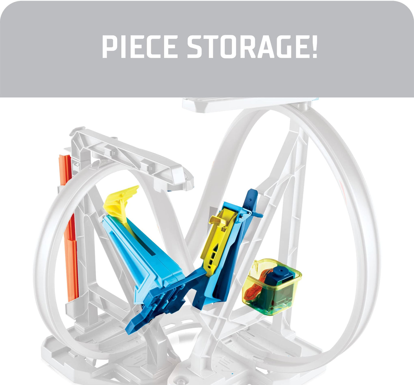 Hot Wheels Toy Car Track Set, Infinity Loop Kit Playset with 1:64 Scale Car, 2 Ways to Play, Stunt & Jumps