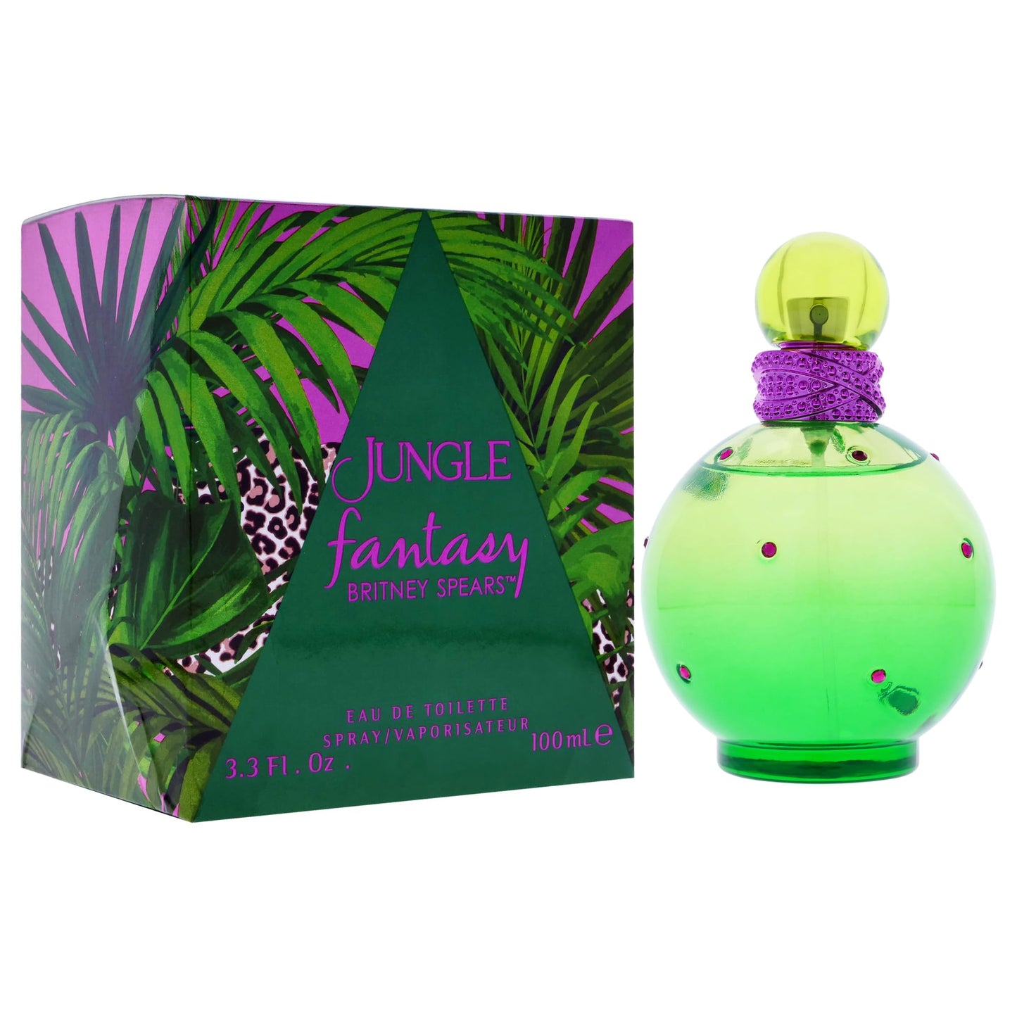 Britney Spears Jungle Fantasy Limited Edition Eau De Toilette Spray for Women, 3.3 Fl Oz