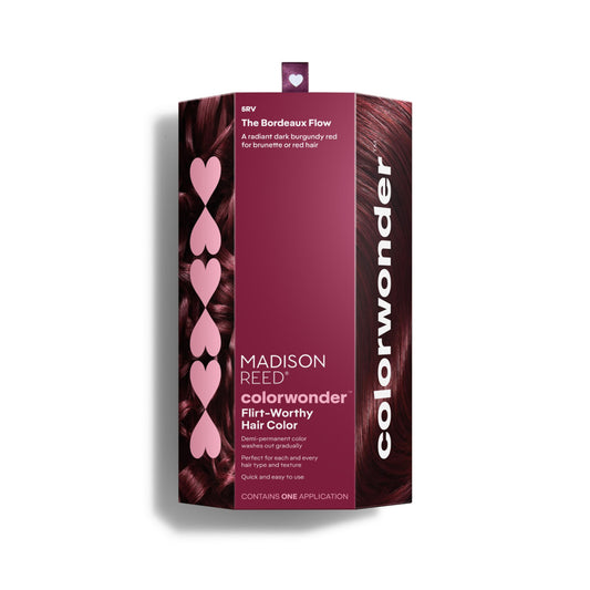 Madison Reed ColorWonder Demi-Permanent Hair Color Kit - 5RV Dark Burgundy Red (The Bordeaux Flow) | Rich Jewel Tone, Lasts 25 Washes, Ammonia-Free