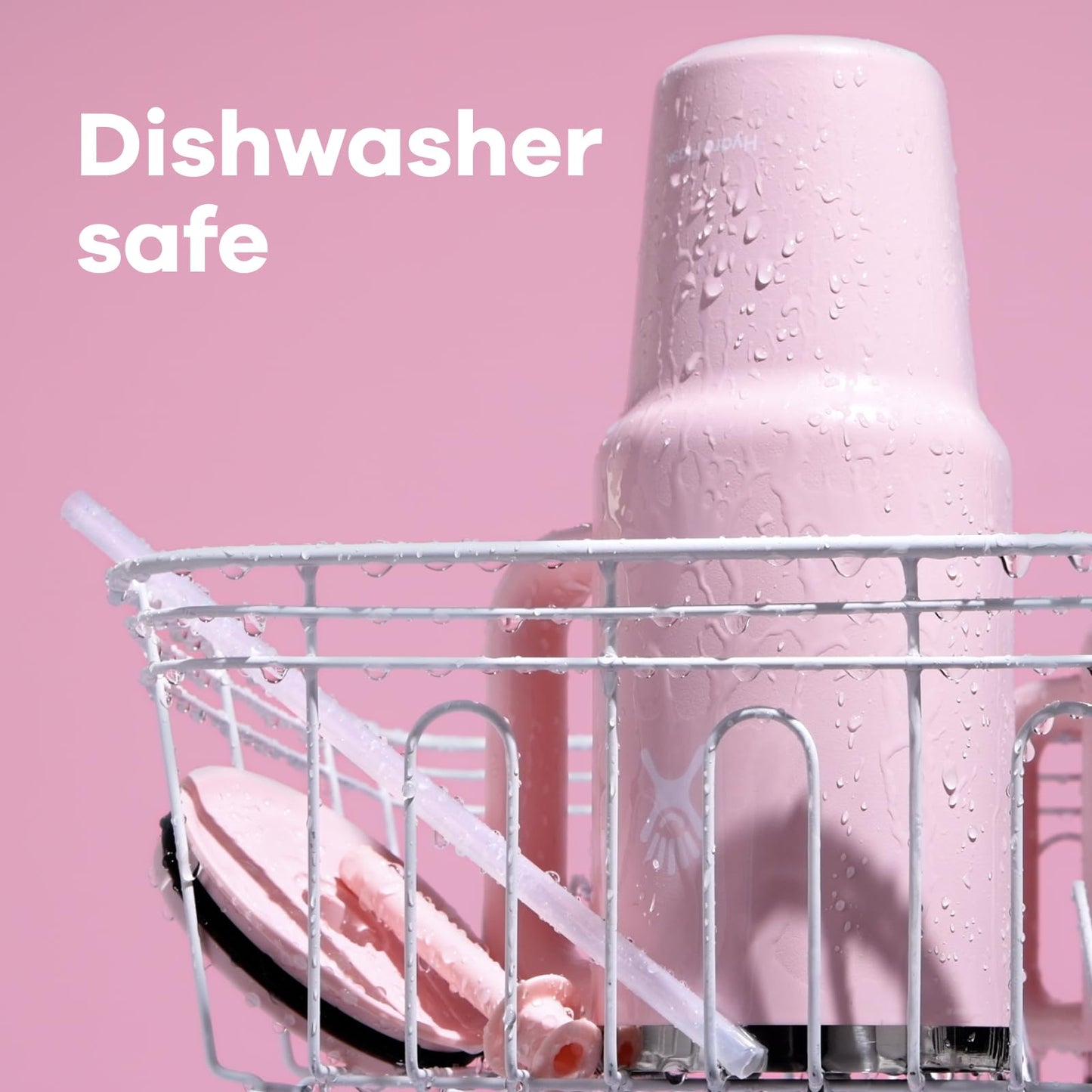 Hydro Flask Travel Tumbler with Handle, Lid and Straw - Insulated Stainless Steel in 32 Oz Moonshadow