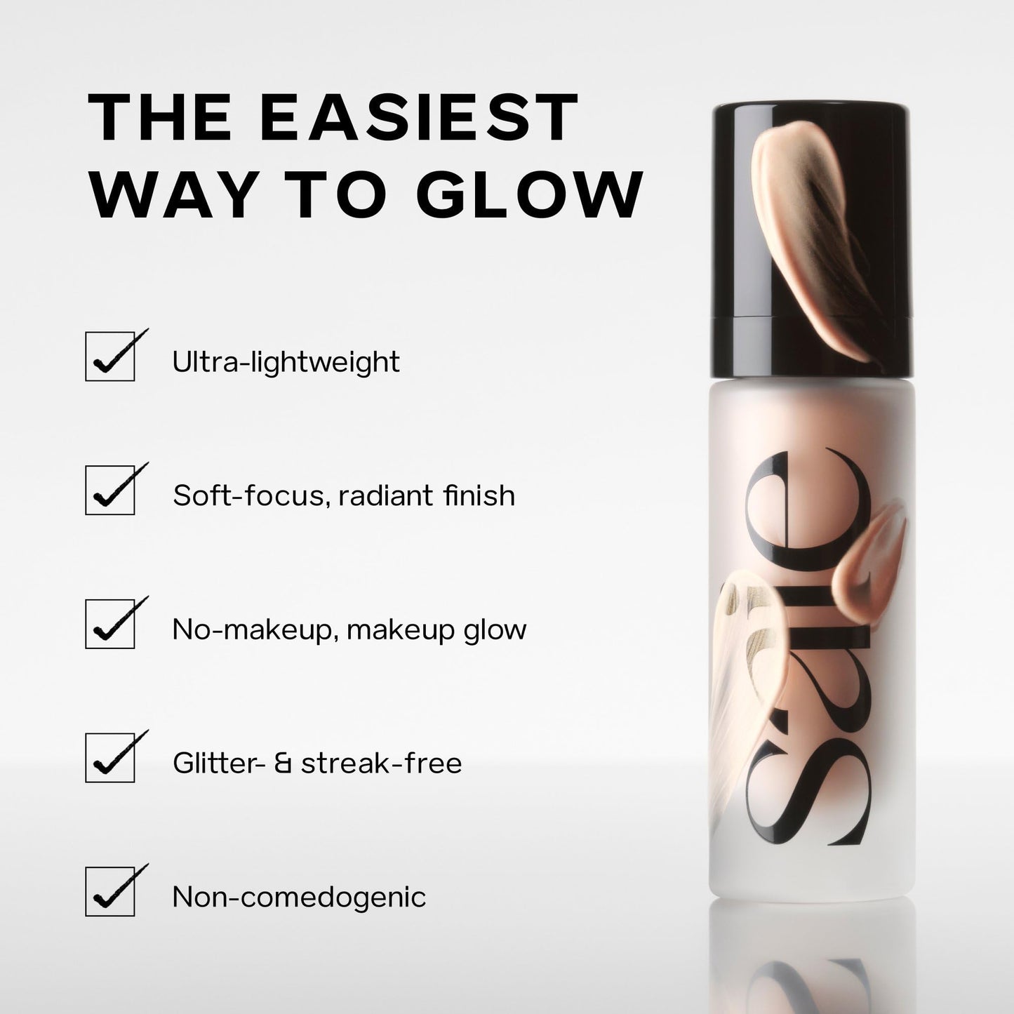 Saie Mini Glowy Super Gel - Hydrating Makeup Primer and Illuminating Glow Serum Enriched with Vitamin C and Squalane Oil - All-Over Liquid Highlighter Beauty and Personal Care Saie