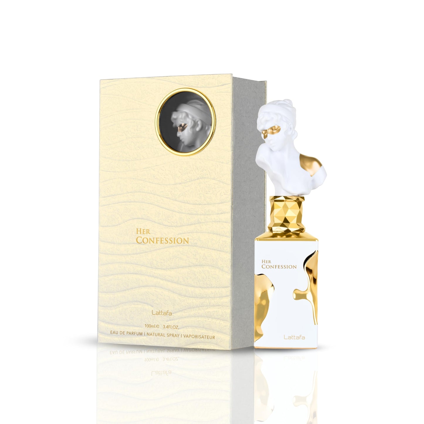 Lattafa Her Confession - Vanilla, Floral, Amber, Musk - Eau de Parfum Long-Lasting Fragrance for Women, 3.40 Ounce / 100 ml Beauty and Personal Care Lattafa