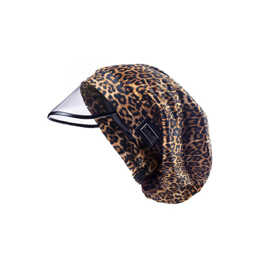 Hairbrella 100% Waterproof Rain Hats for Women, Satin Lined Hats, Full Hair Coverage, Packable Travel Accessory Leopard Beauty and Personal Care Hairbrella