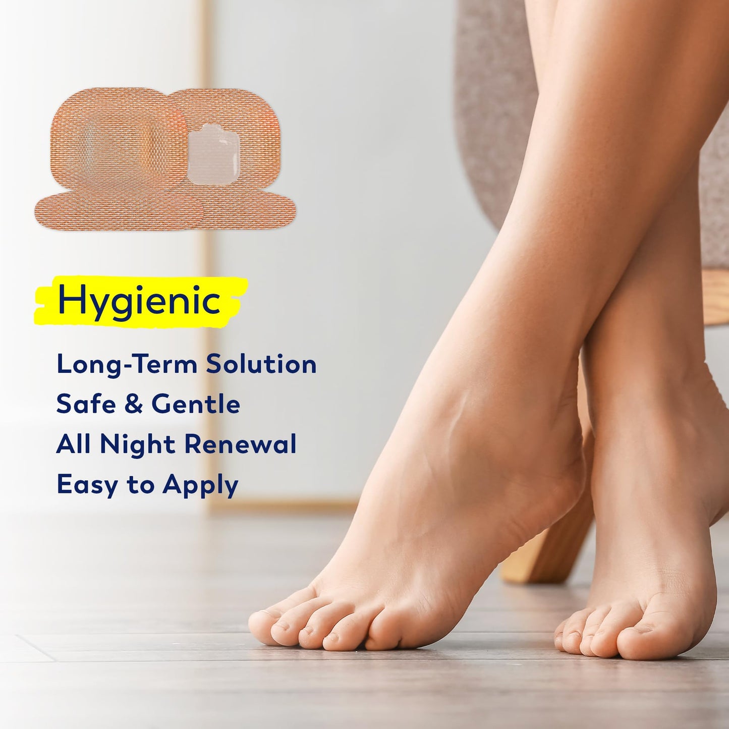 Toenail Fungus Treatment Extra Strength - (Medium) 32 Nighttime Hydrogel Patches for Overnight Toenail Repair - Visible Results in 8 Hours - Fungal Beauty and Personal Care VigorWell