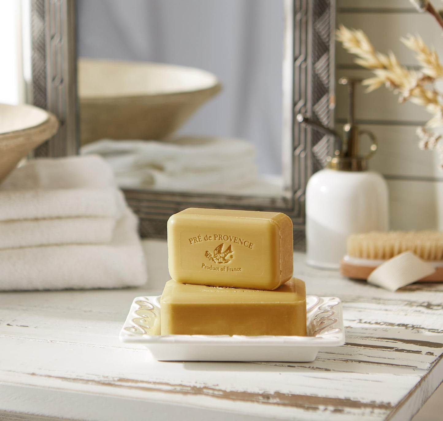 Pre de Provence Artisanal French Moisturizing Soap Bar, Shea Butter Enriched, Quad Milled for Long Lasting Rich Smooth Lather, 5.3 Ounce, Verbena Beauty & Personal Care Pre de Provence