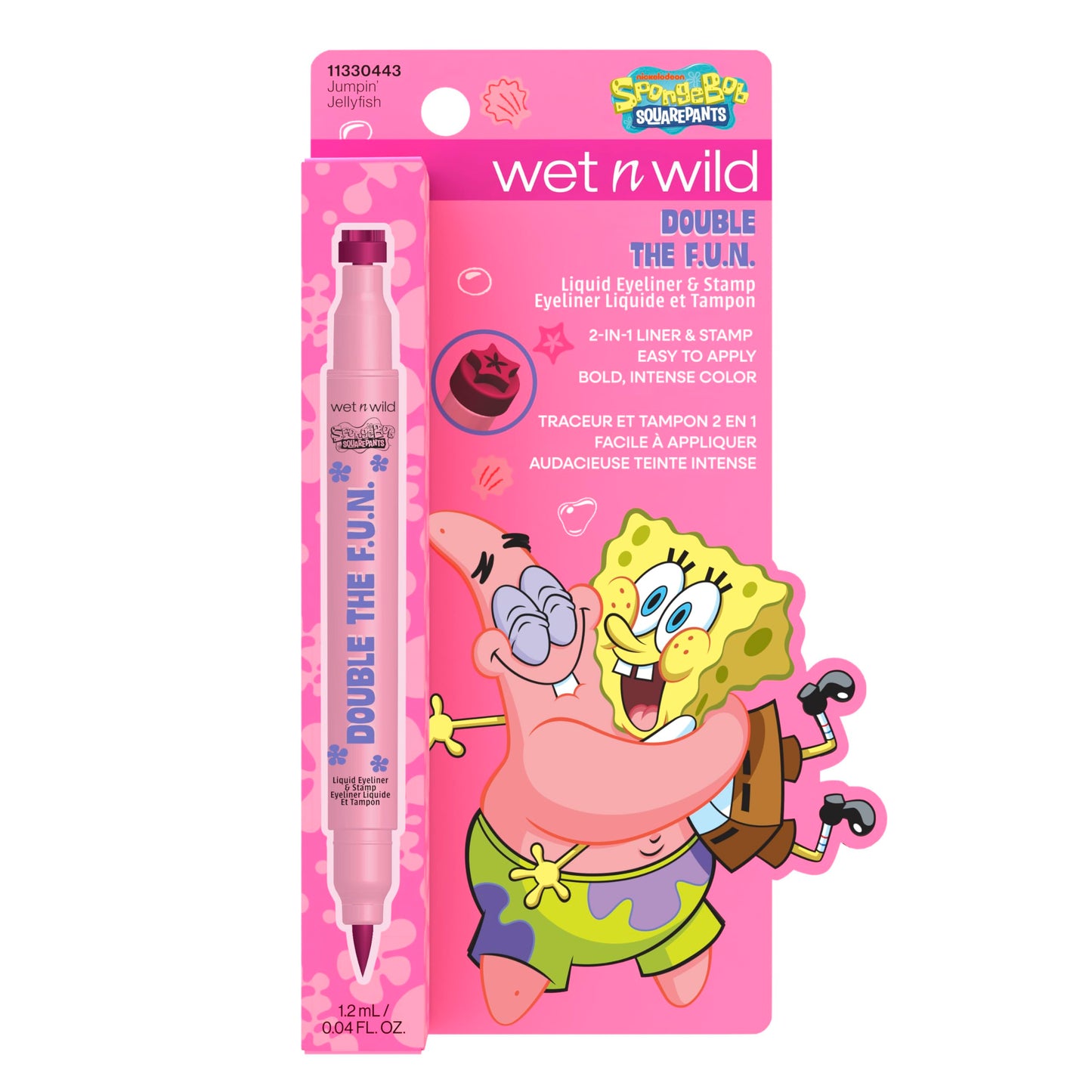 wet n wild Spongebob Double The F.U.N. Liquid Eyeliner & Stamp - Jumpin' Jellyfish