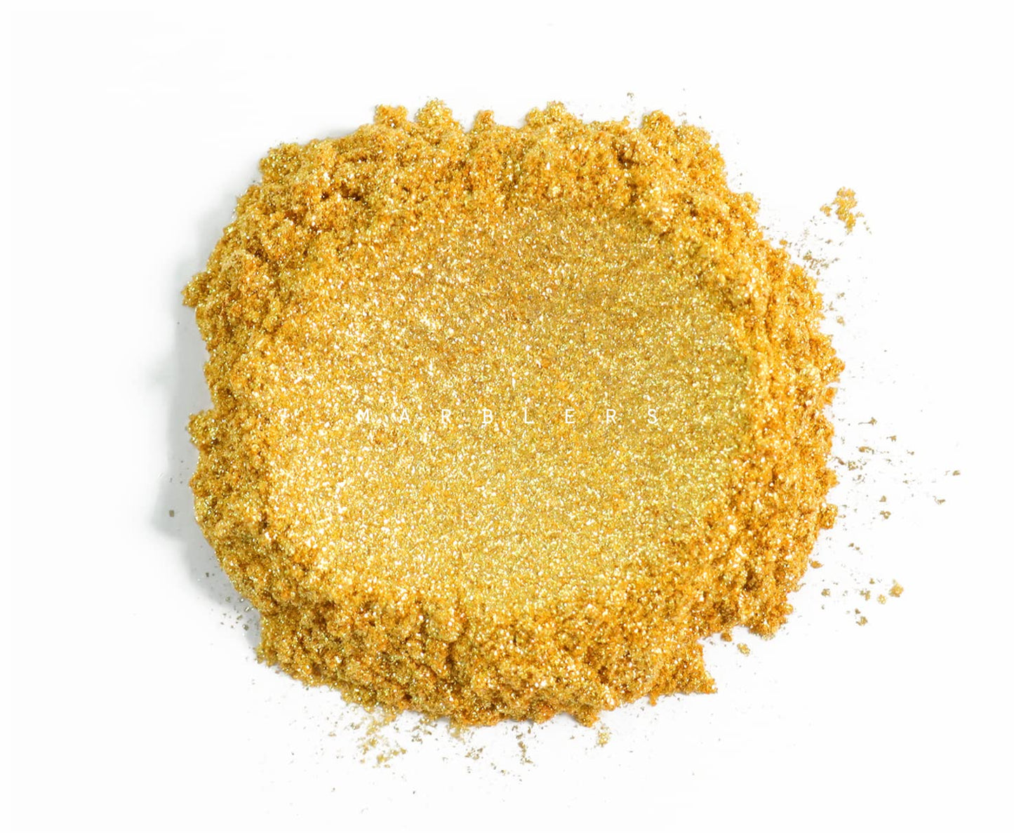 MARBLERS Chunky Natural Mica Powder [Giant Gold] 0.11oz (3g) | Highly Pigmented | Non-Toxic, Vegan, Cruelty-Free | Eyeshadow, Body Butter, Nail